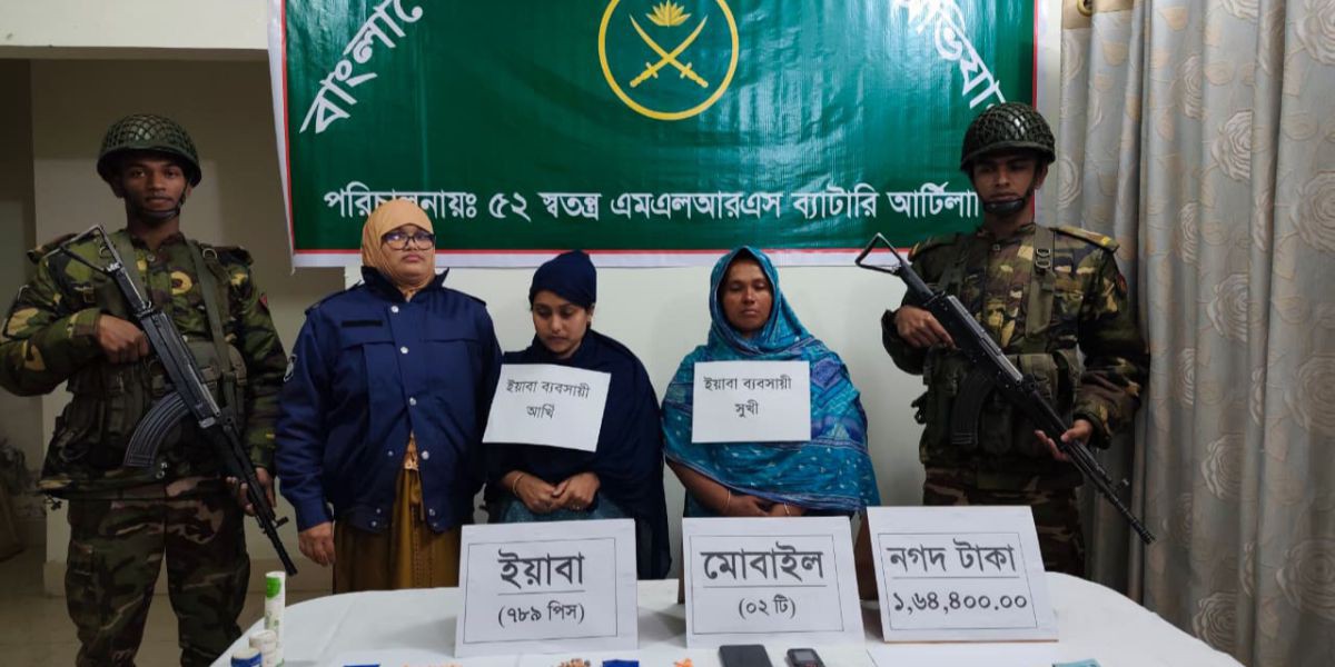 পটুয়াখালীতে দুই চিহ্নিত নারী মাদক কারবারি গ্রেফতার। 
