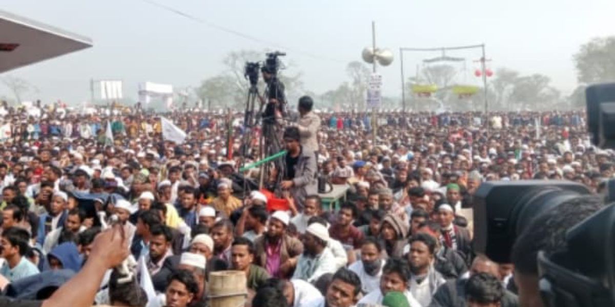 ডিমলা ও হাতিবান্দা উপজেলার তিস্তা পাড়ে   ড: শফিকুর রহমানের বিশাল জনসভা.....