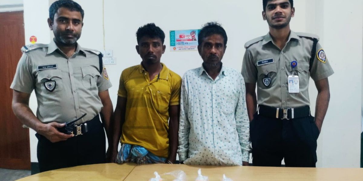 জুতার ভেতরে লুকানো ইয়াবা! পূর্বধলায় মামা-ভাগ্নে আটক