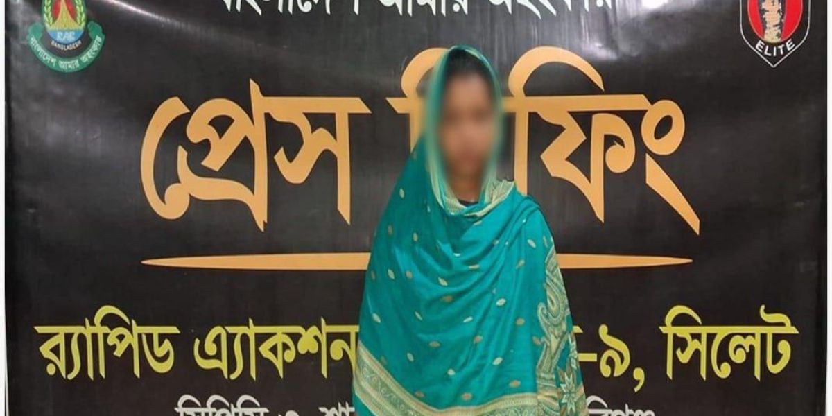 মাধবপুরে বিপুল পরিমাণ মাদকসহ নারী গ্রেপ্তার