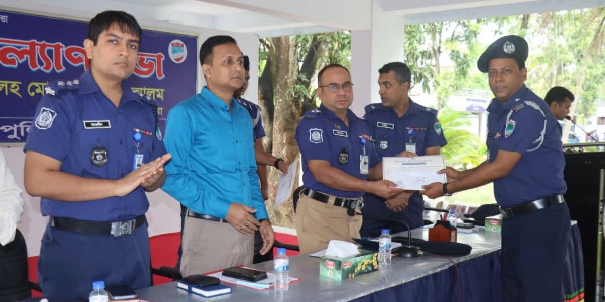 শ্যামনগর থানার ওসি সাফিউল ইসলাম সাতক্ষীরার শ্রেষ্ঠ ওসি নির্বাচিত ..