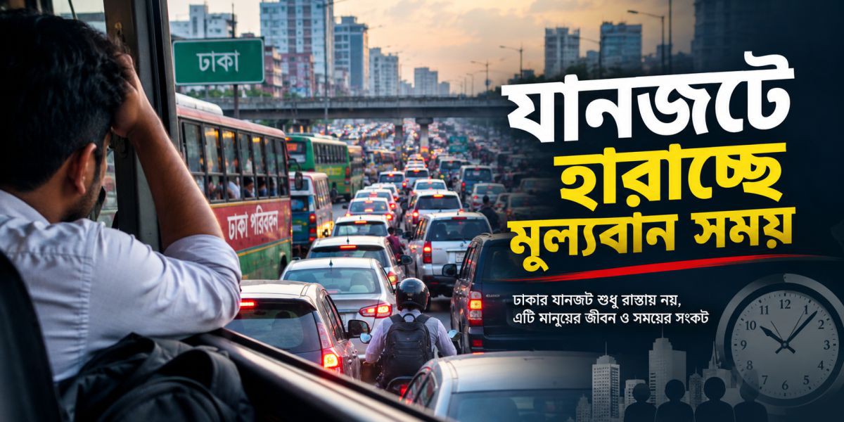 যানজটে হারাচ্ছে মূল্যবান সময়