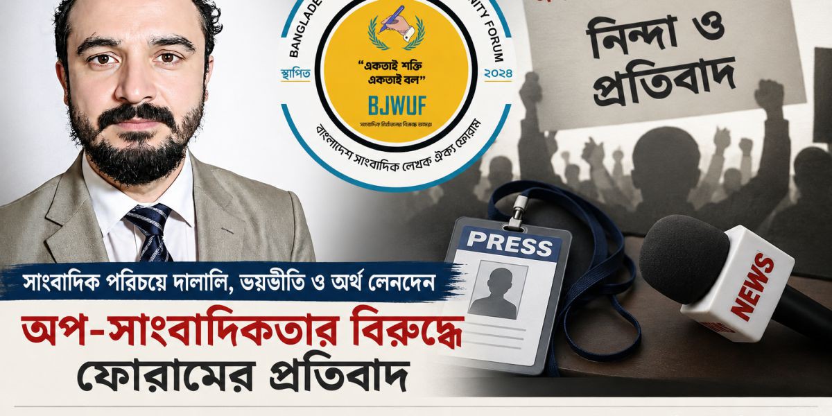 সাংবাদিক পরিচয়ে দালালি বন্ধের দাবি 