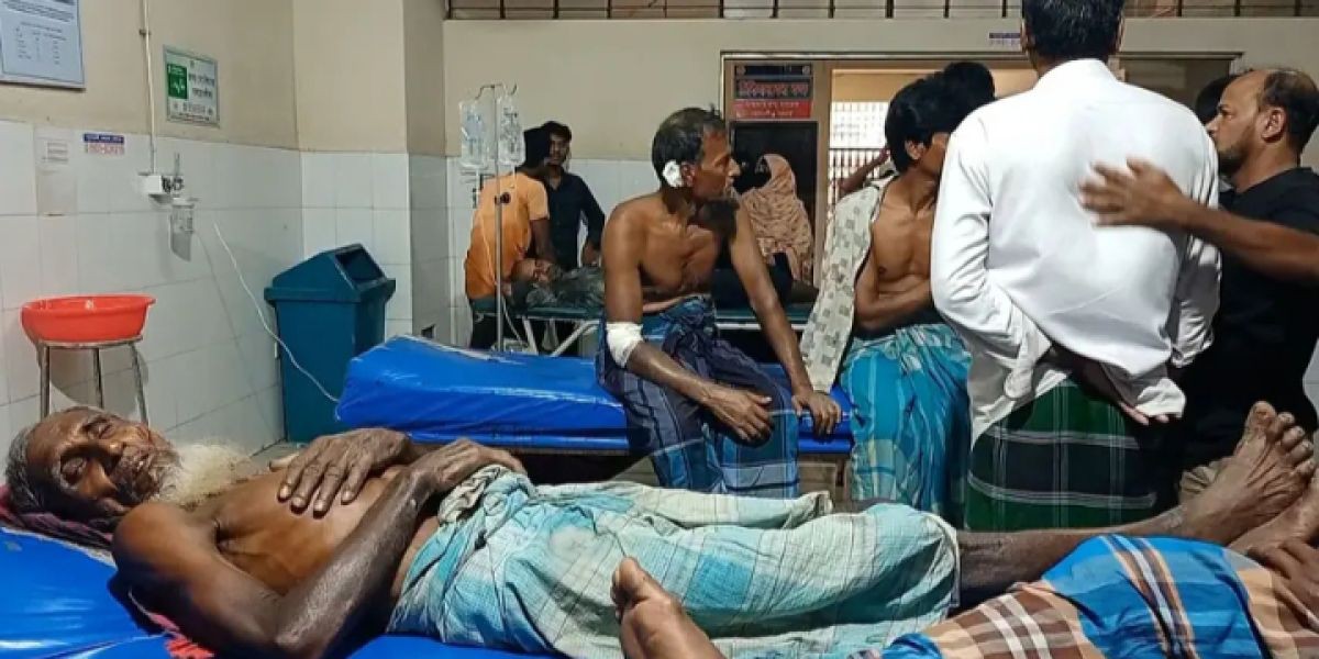 বরগুনার আমতলীতে জমি জমা নিয়ে  হামলা সংঘর্ষে ২০ জন আহত ।