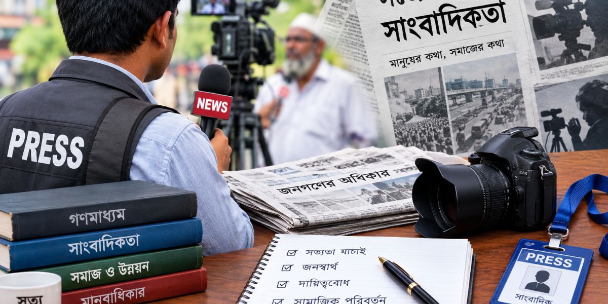 সাংবাদিকতা ও সমাজের প্রতি দায়বদ্ধতা  ‎সত্যের পক্ষে কলম, মানুষের পাশে সাংবাদিক..