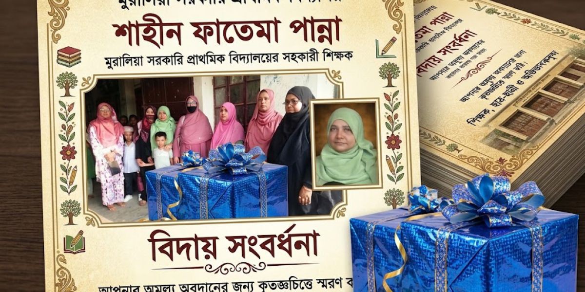 আবেগঘন পরিবেশে কুতুবদিয়ায় শিক্ষিকা শাহীন ফাতেমা পান্নাকে বিদায় সংবর্ধনা ..
